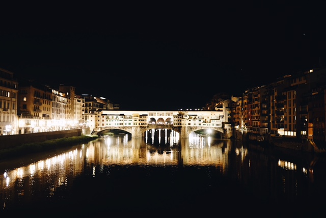 Florence Bridge at Night 