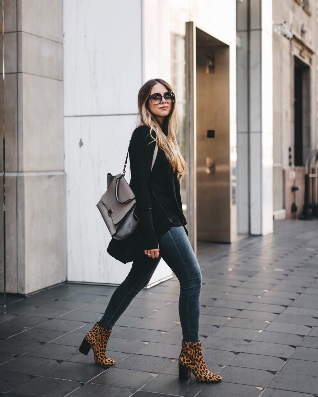 leopard boots street style