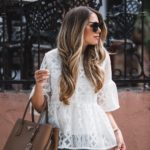 White Lace Peplum