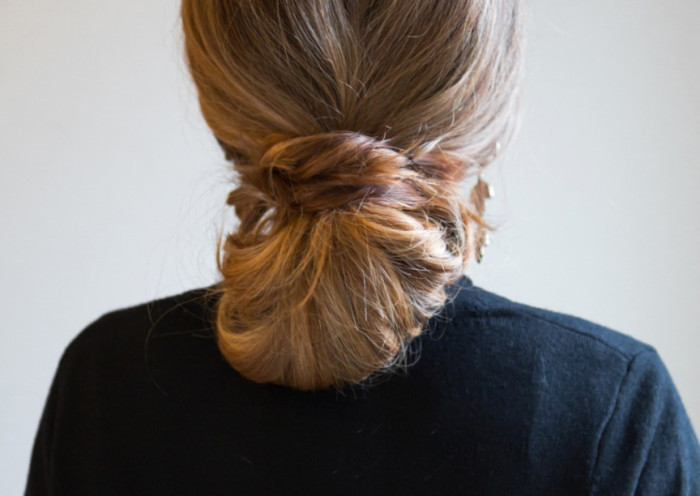 chignon bun tutorial