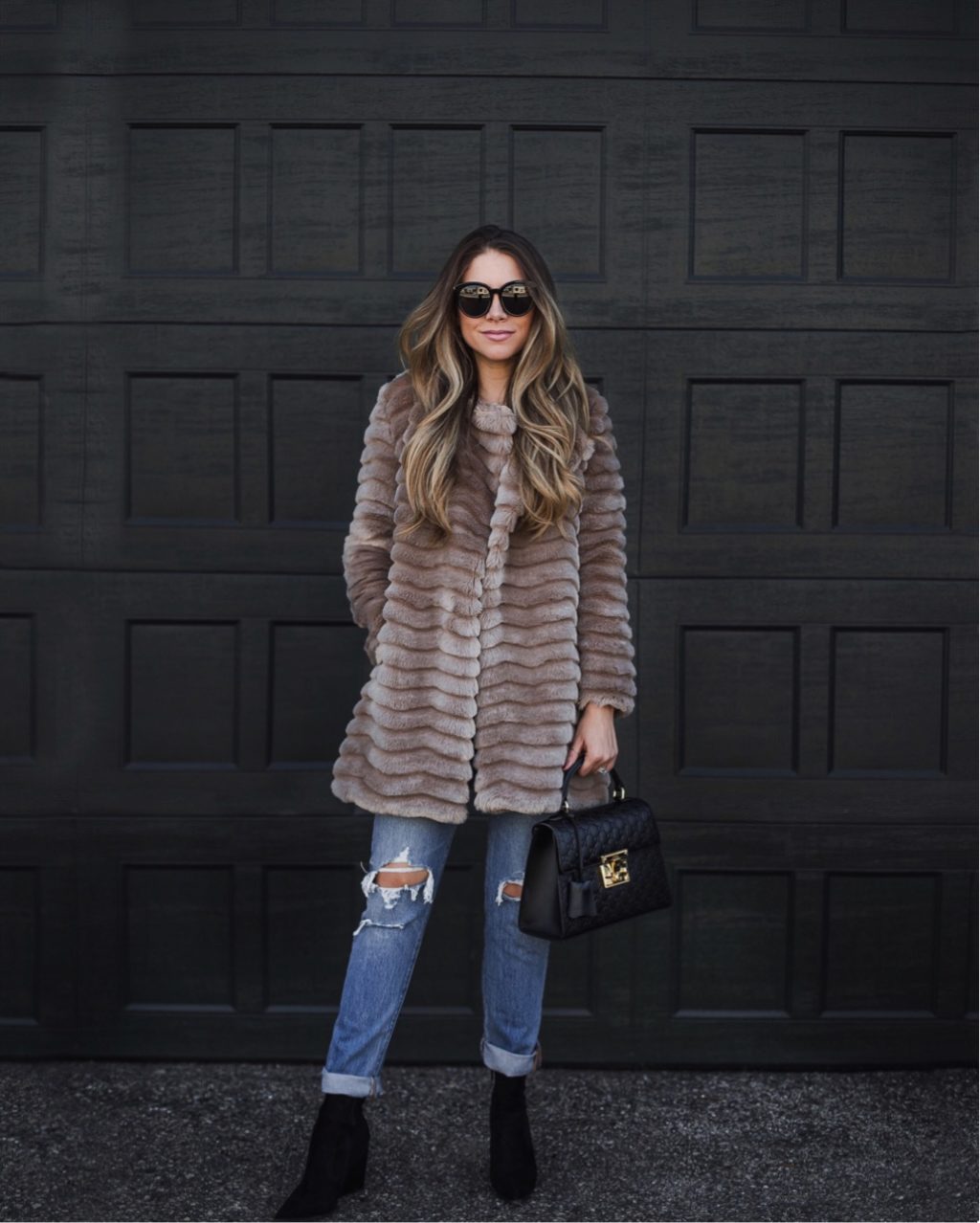 Trendy Faux Fur Coat