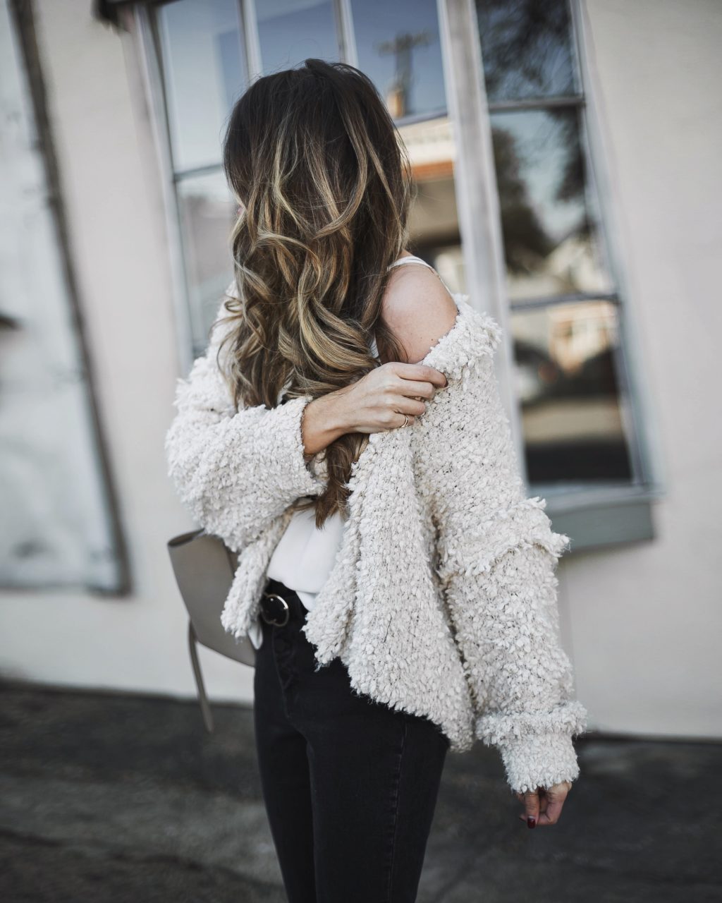 Cream cozy cardigan