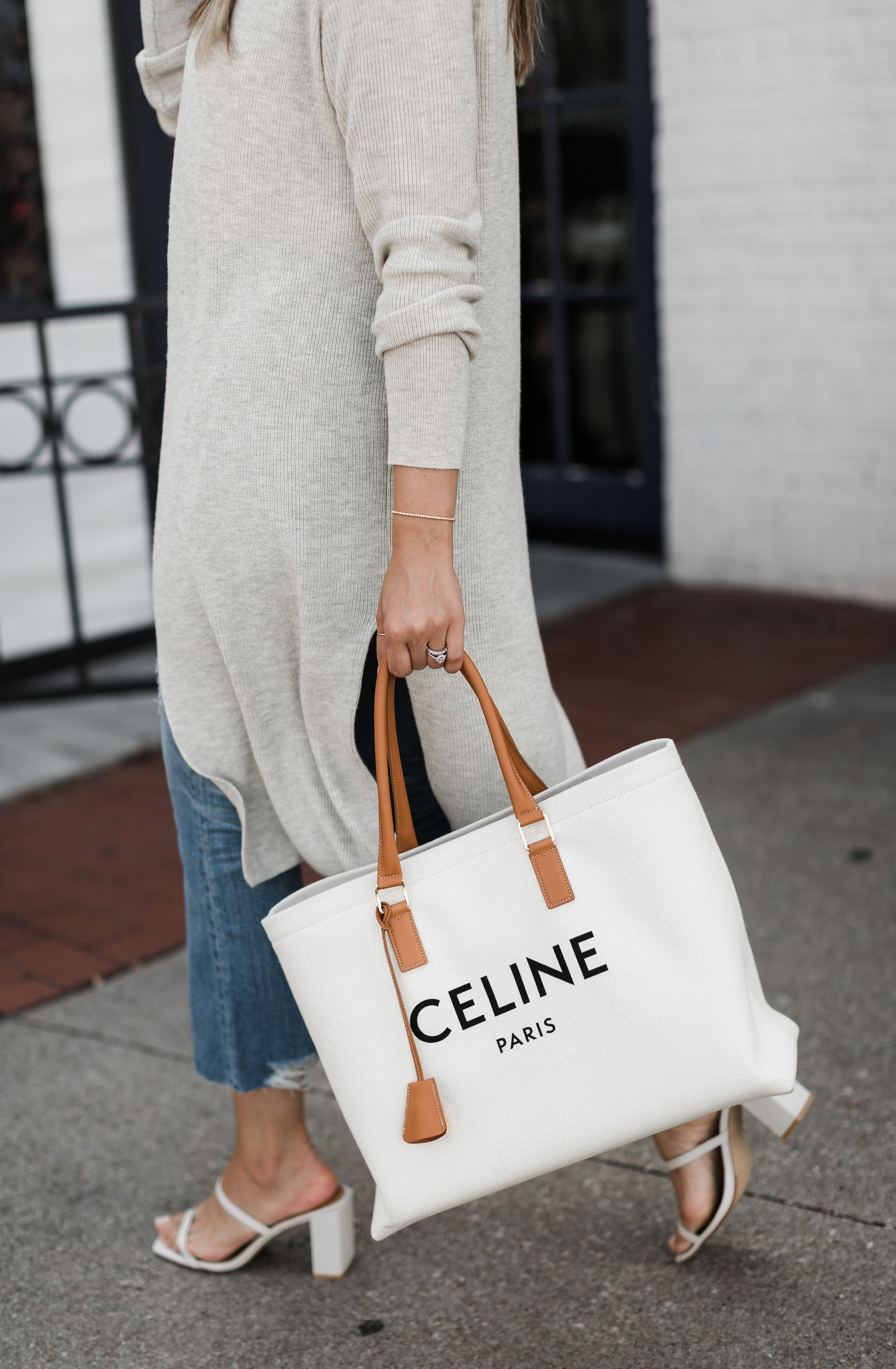 Celine 2019 Canvas Horizontal Cabas - Neutrals Totes, Handbags