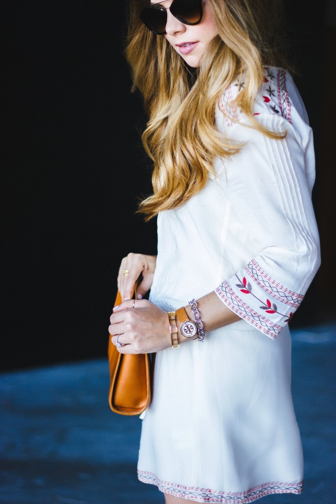 White Embroidered Dress