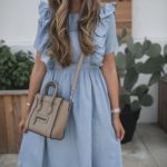 A Ruffled Chambray Dress