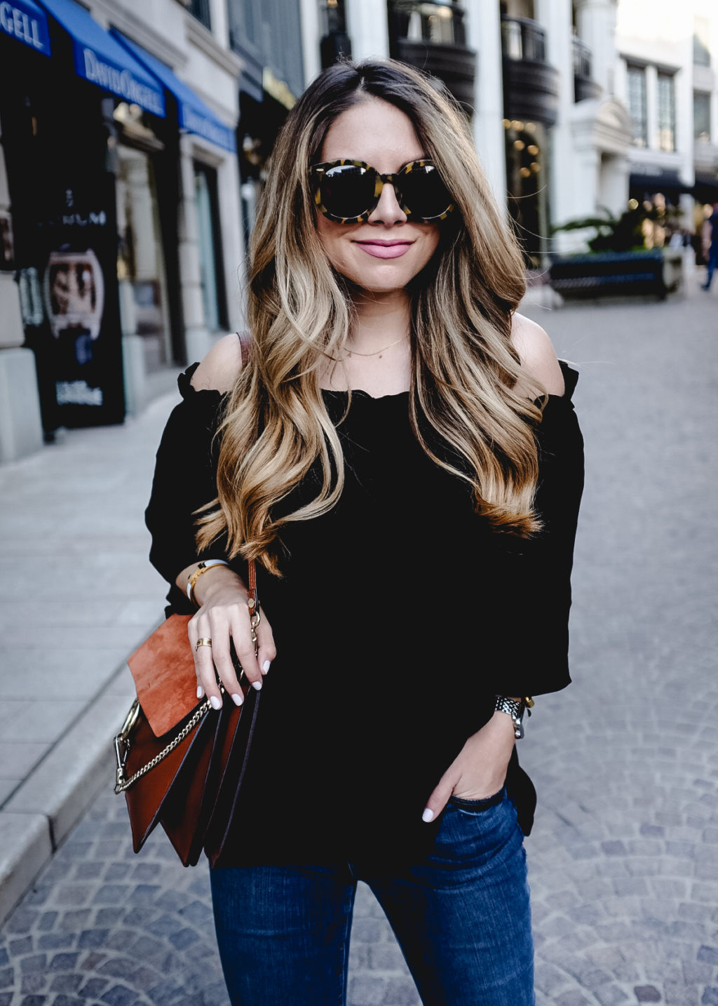 Black Off The Shoulder Blouse