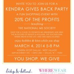 Kendra Gives Back Event | 3.4.14