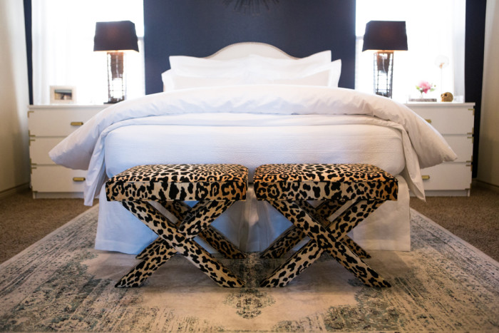 Leopard Print Stools