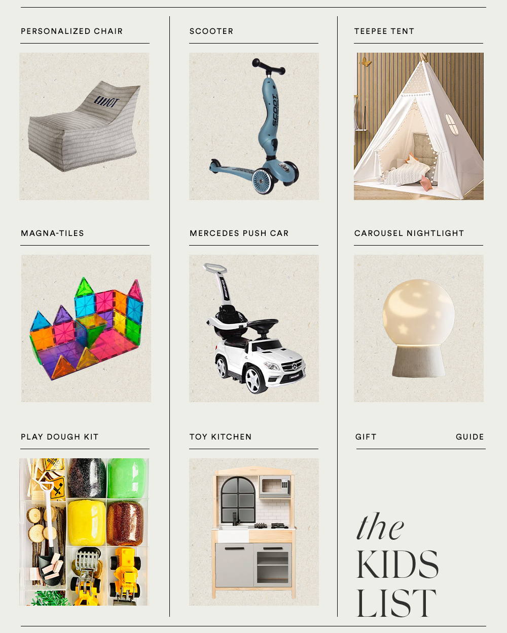 GIFT GUIDE: The Kids List