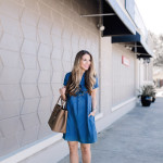 Denim Shift Dress For Spring