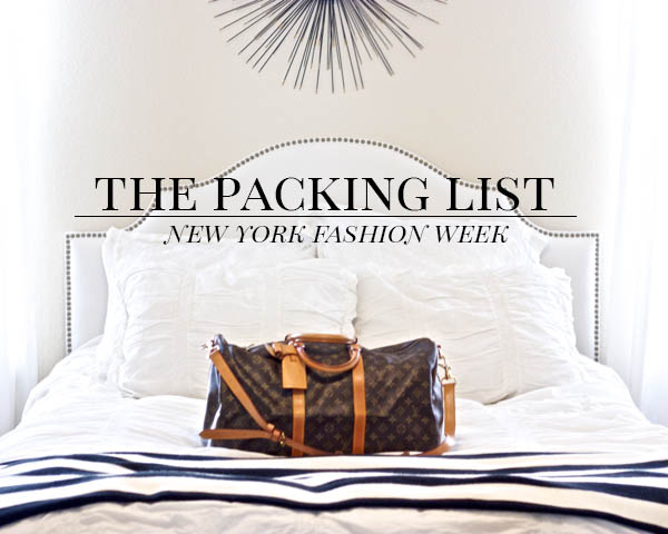 The Packing List | NYFW
