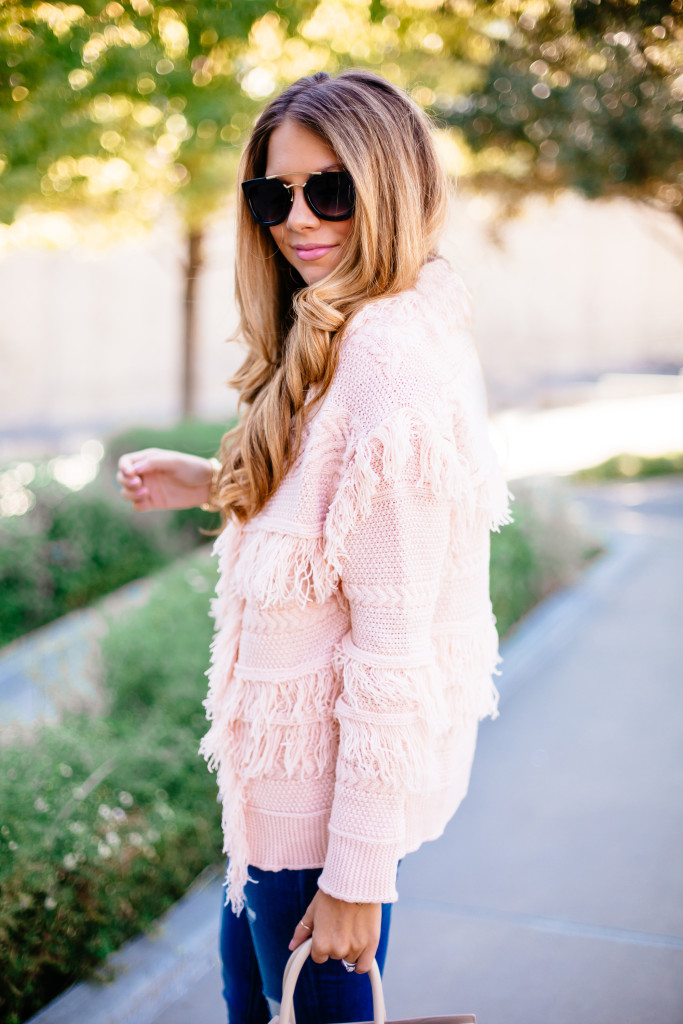 pink shag jacket