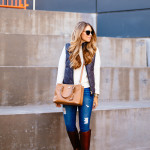 Quilted Vest & Riding Boots