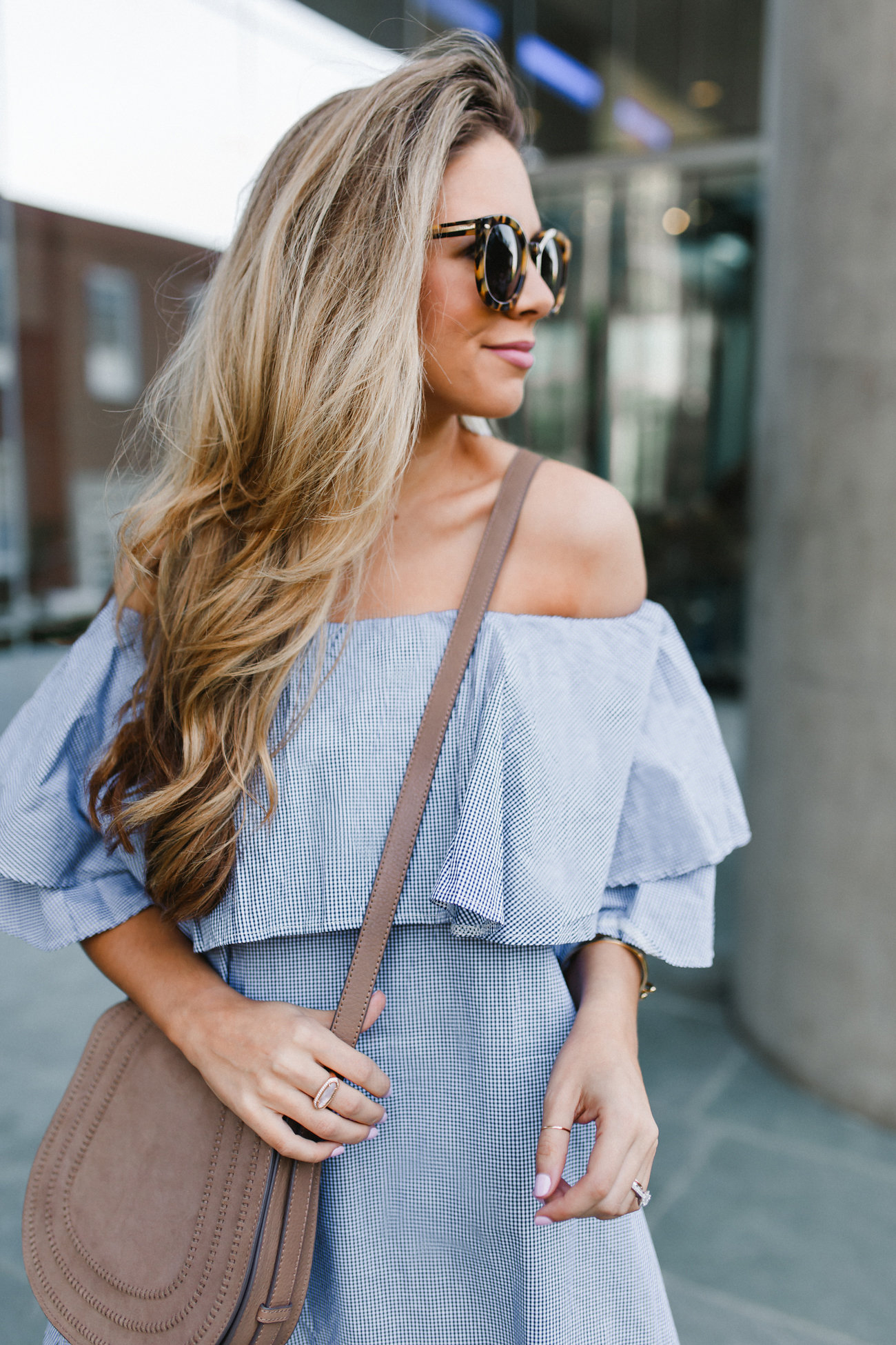 Ruffled Off The Shoulder Dress | The Teacher Diva: a Dallas Fashion Blog  featuring Beauty & Lifestyle