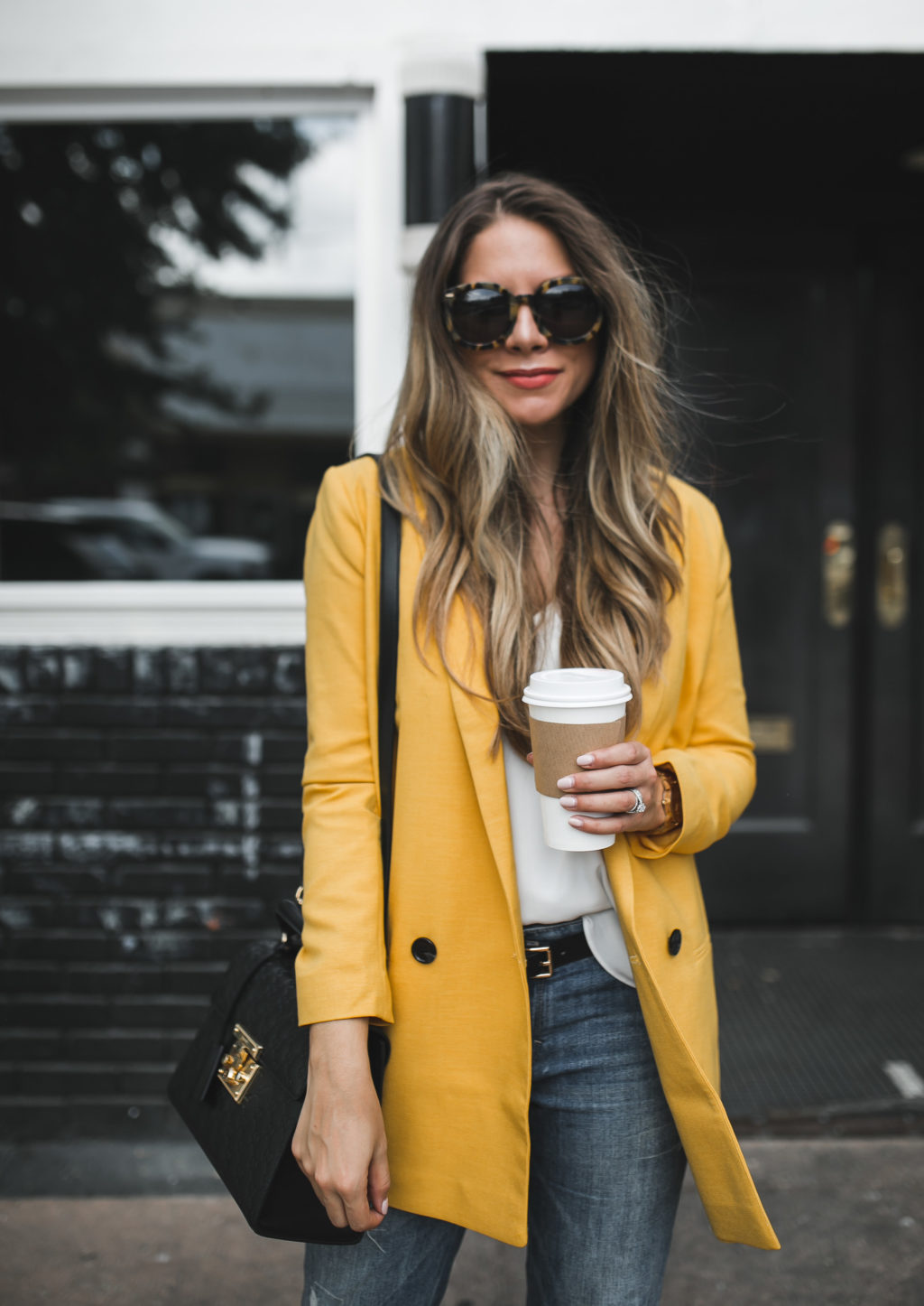 golden yellow blazer