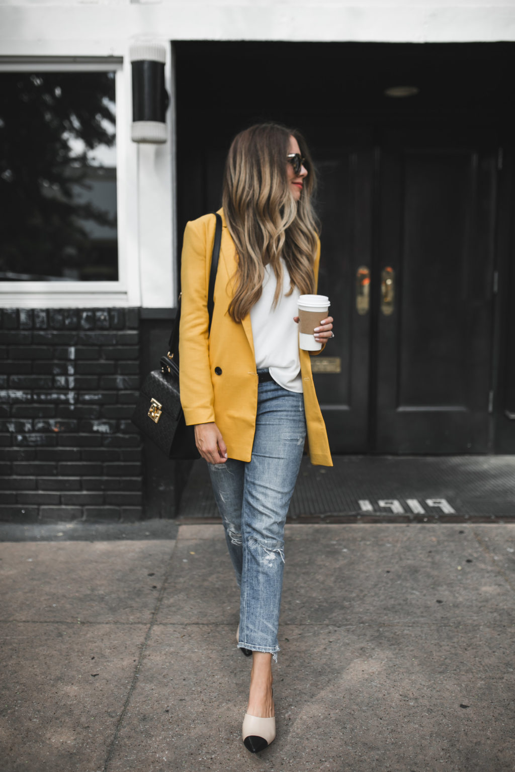 yellow blazer for Fall