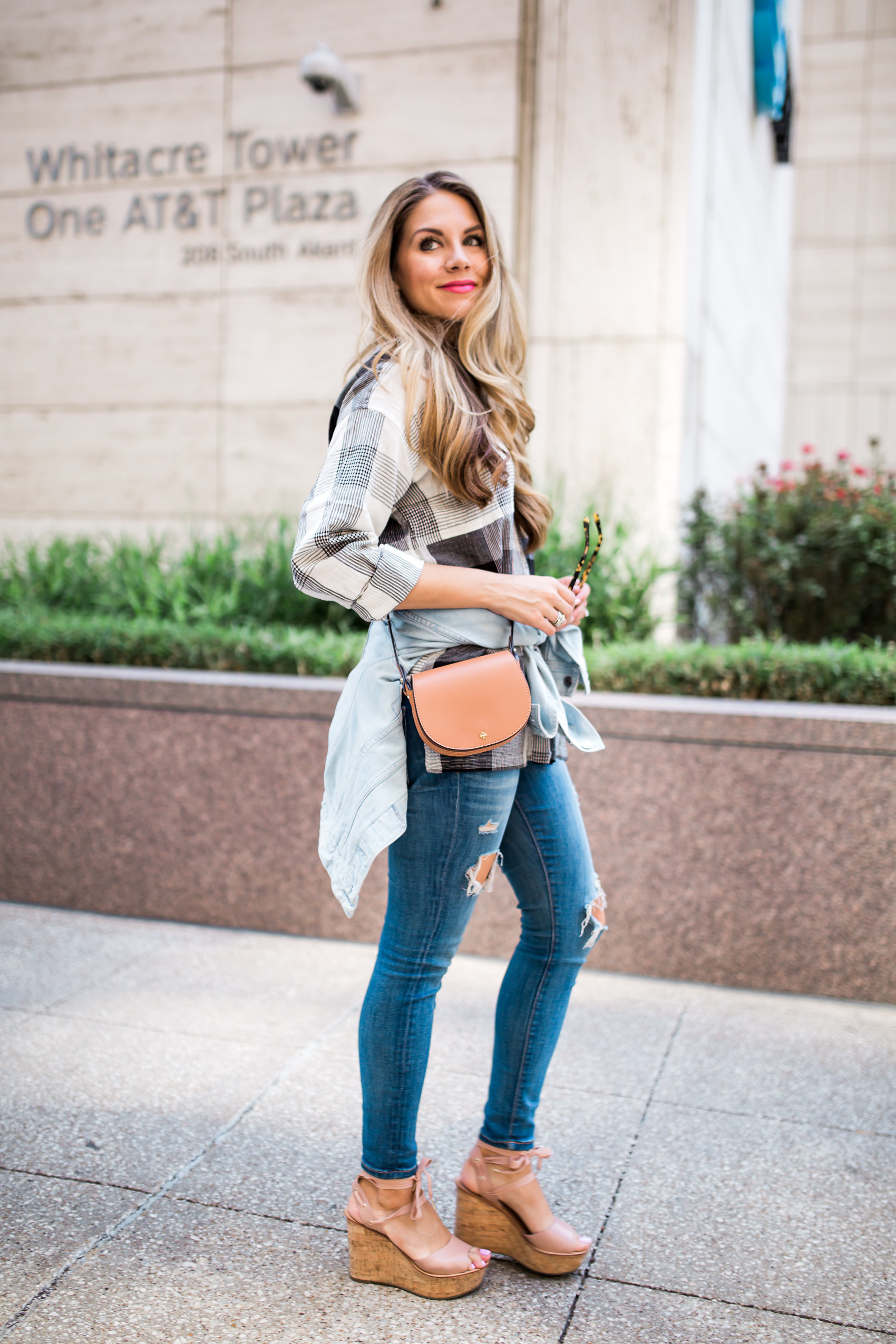 Denim Jacket Around The Waist Outfit 