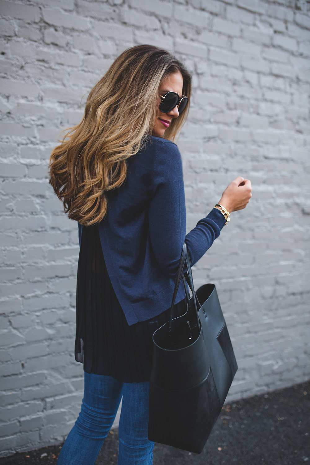 Easy Go-To Outfit: The Pleated Hemline Sweater