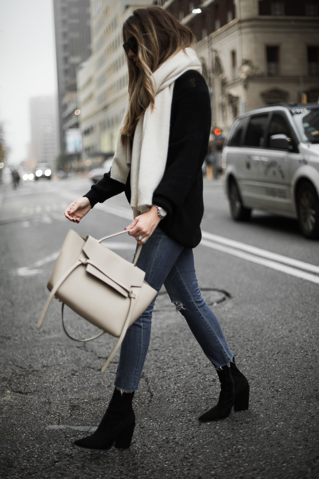 belt bag and sock booties