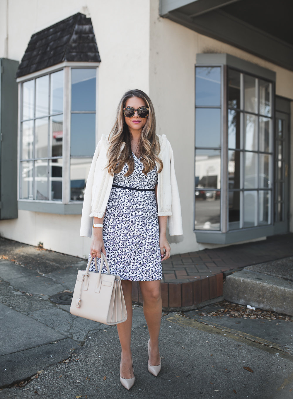 Blue and White Easter Dress | The Teacher Diva: a Dallas Fashion Blog ...