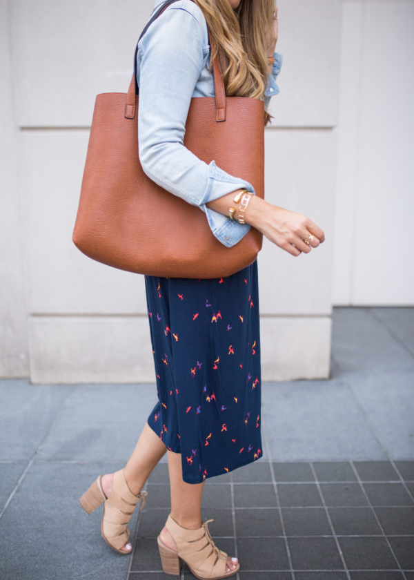 Faux Leather Tote