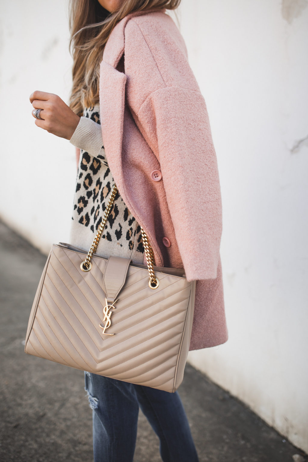 Leopard Sweater & Pink Coat | The Teacher Diva: a Dallas Fashion Blog ...