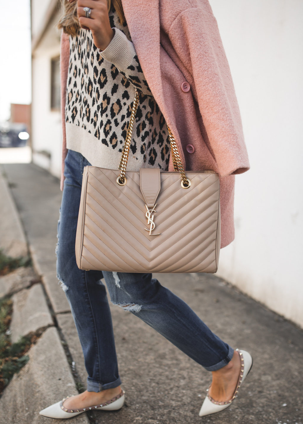 Leopard Sweater & Pink Coat | The Teacher Diva: a Dallas Fashion Blog ...