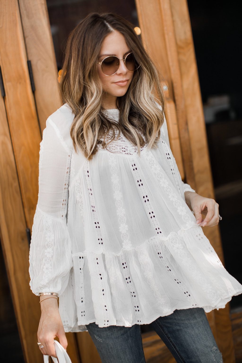 White lace hot sale tunic dress