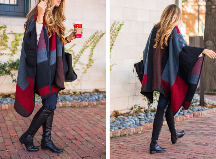 colorblock cape