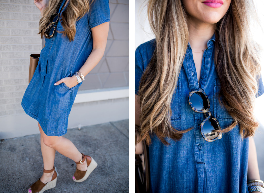 LAIDBACK CHIC DENIM SHIFT DRESS