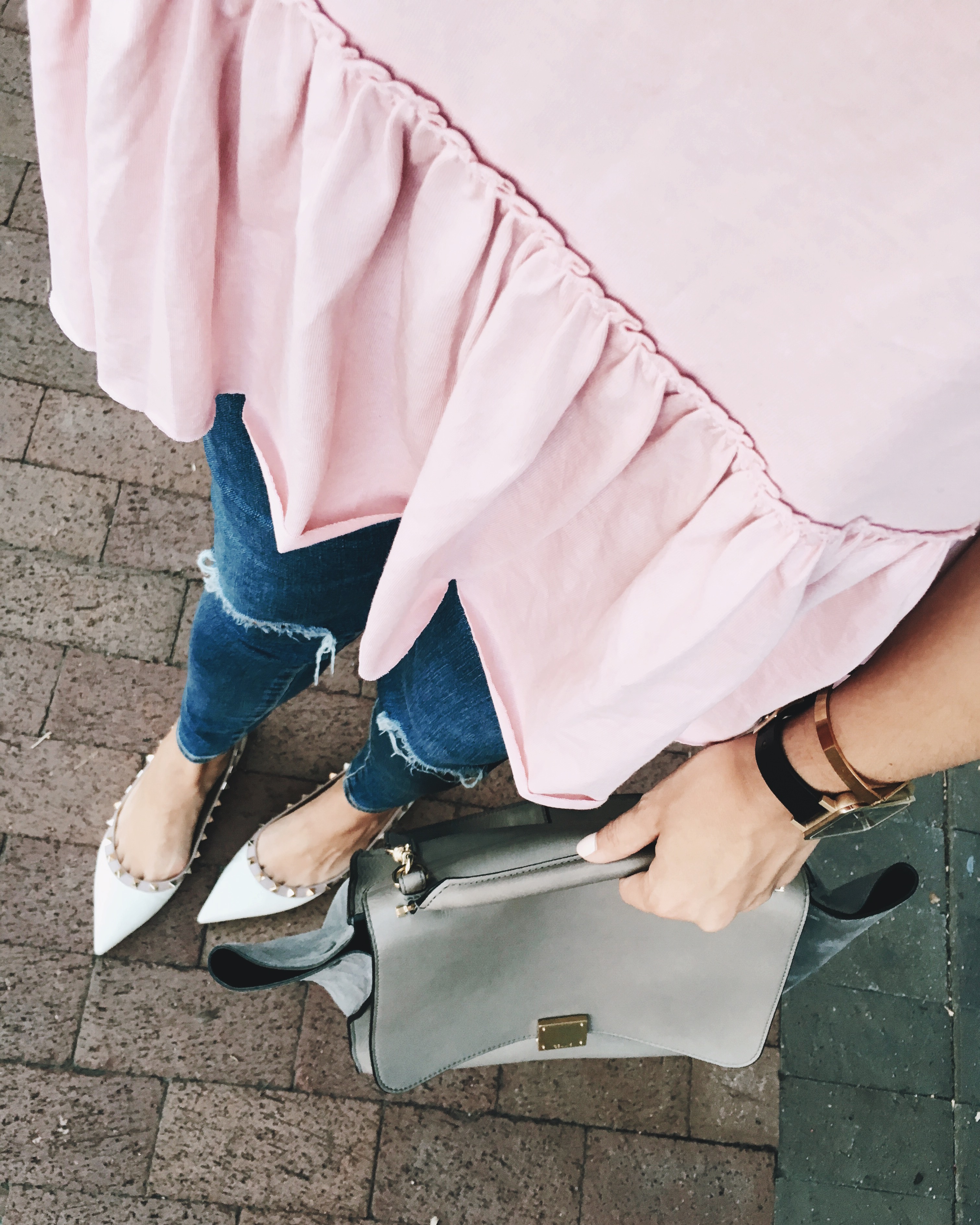 valentino rockstud flats 