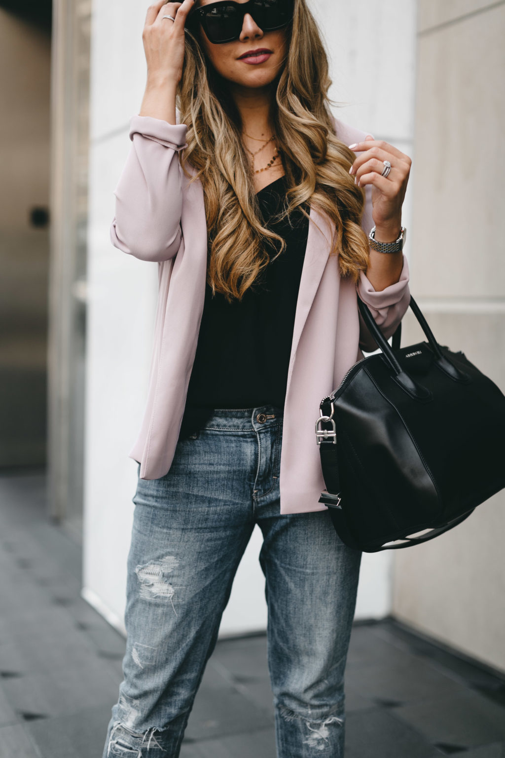 Topshop Blush Blazer