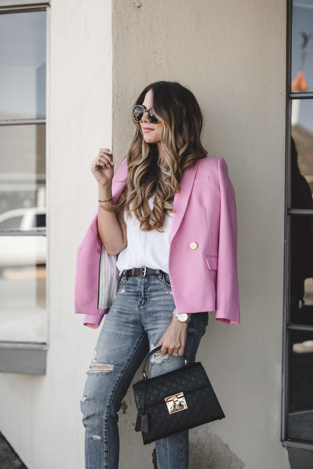 Pop of color blazer