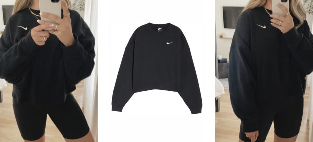 Nike Cropped Crewneck  Sweatshirt