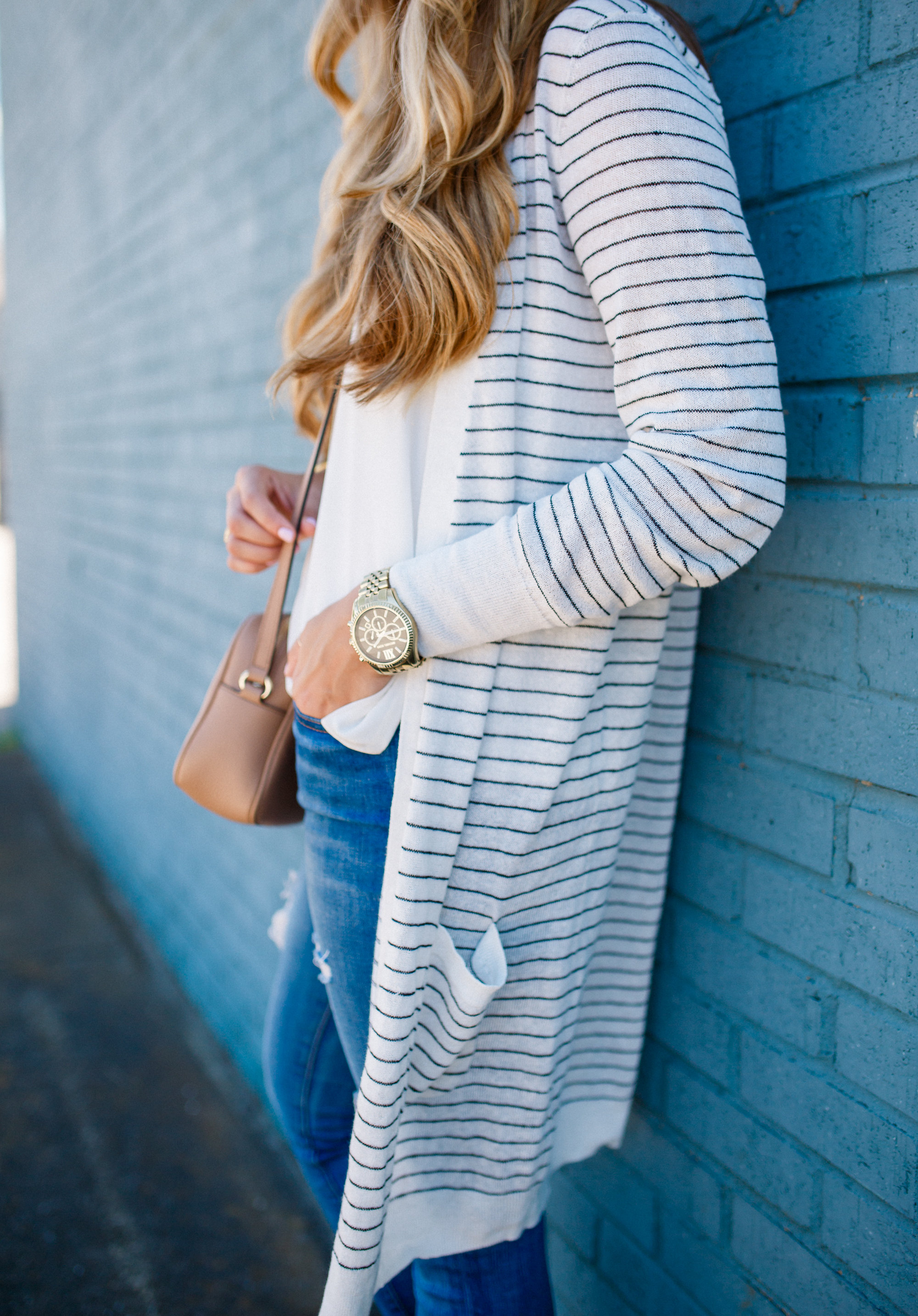 Striped Cardigan Outfit 