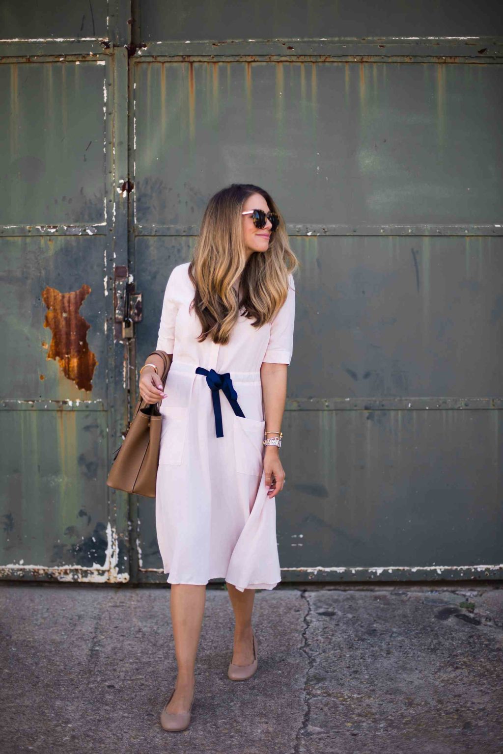 Blush Midi Shirtdress