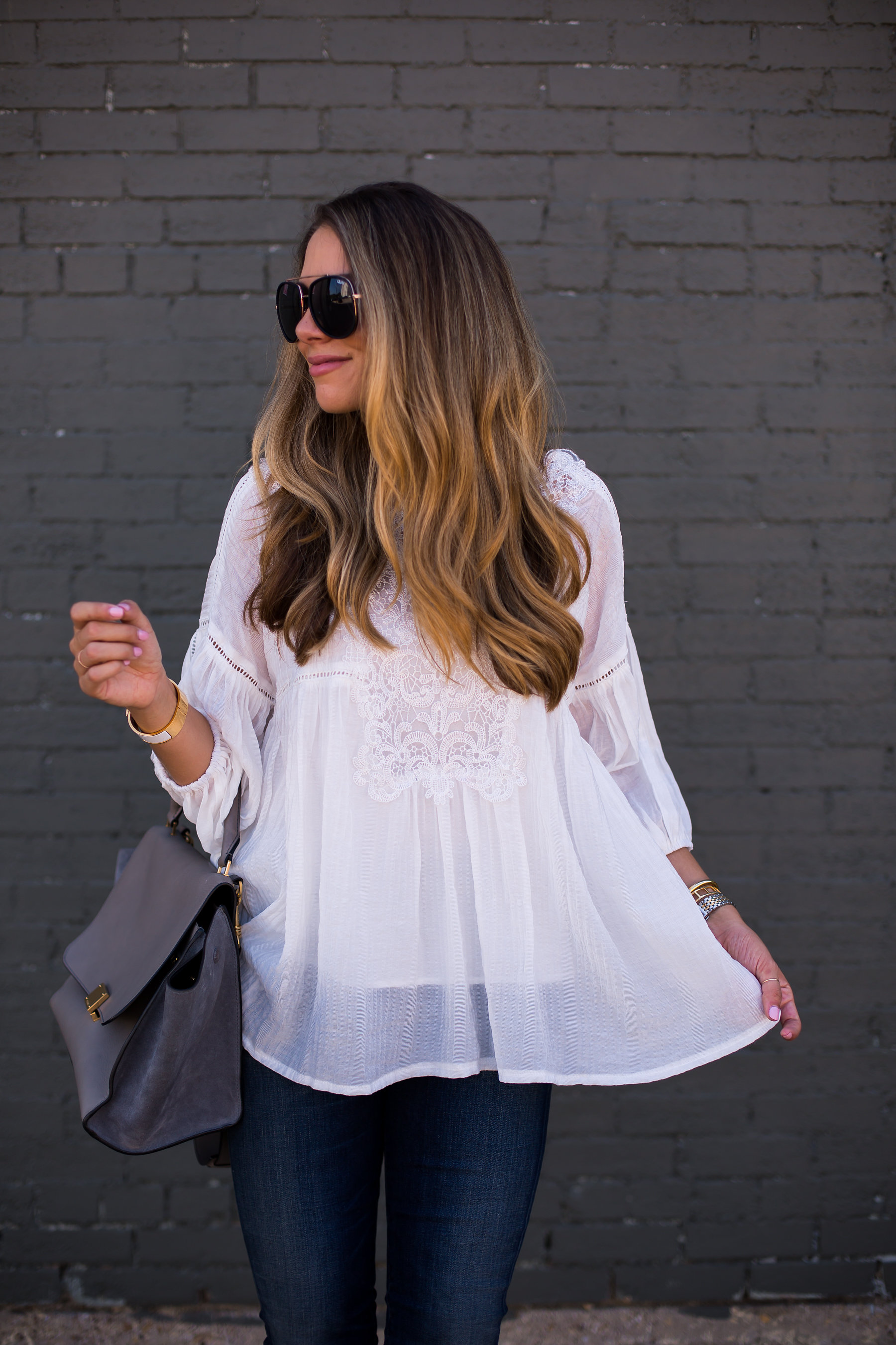 White Lace Blouse 